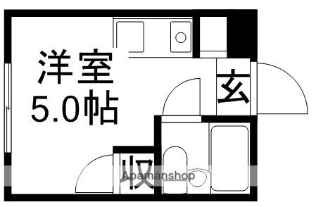 メゾンユニテ(ワンルーム/6階)の間取り写真