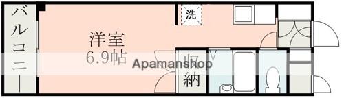 コート本荘(ワンルーム/3階)の間取り写真