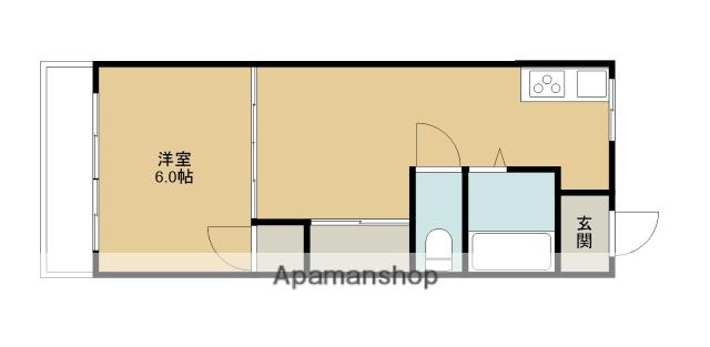 エクセル14(1LDK/2階)の間取り写真