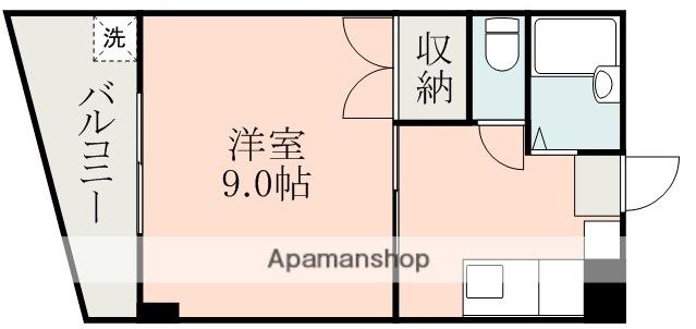 フレンドハイツ(ワンルーム/1階)の間取り写真