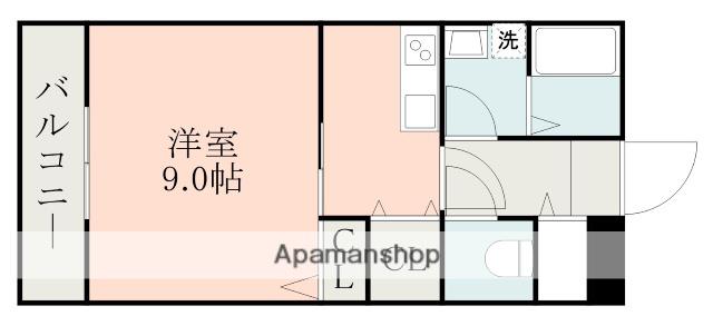 グリーンピアヤマトⅡ(1DK/3階)の間取り写真