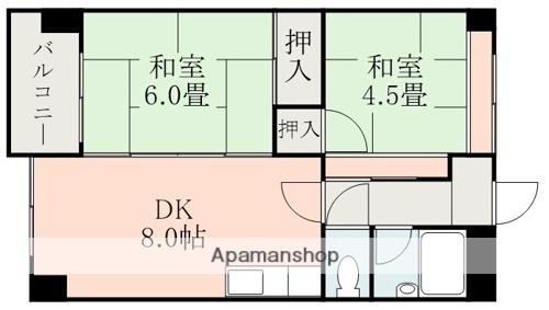 菊水マンション(2DK/2階)の間取り写真