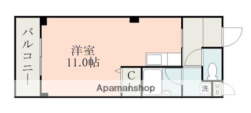 スリーピース(ワンルーム/2階)の間取り写真