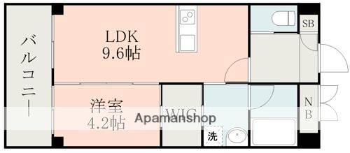 チェリーブロッサムⅢ(1LDK/2階)の間取り写真