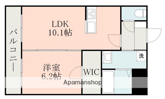 ファーストステージ大津(1LDK/4階)の間取り写真