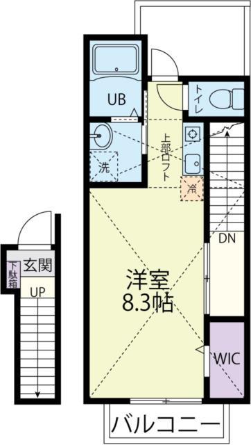 GRANDE FAITH 大津(ワンルーム/2階)の間取り写真