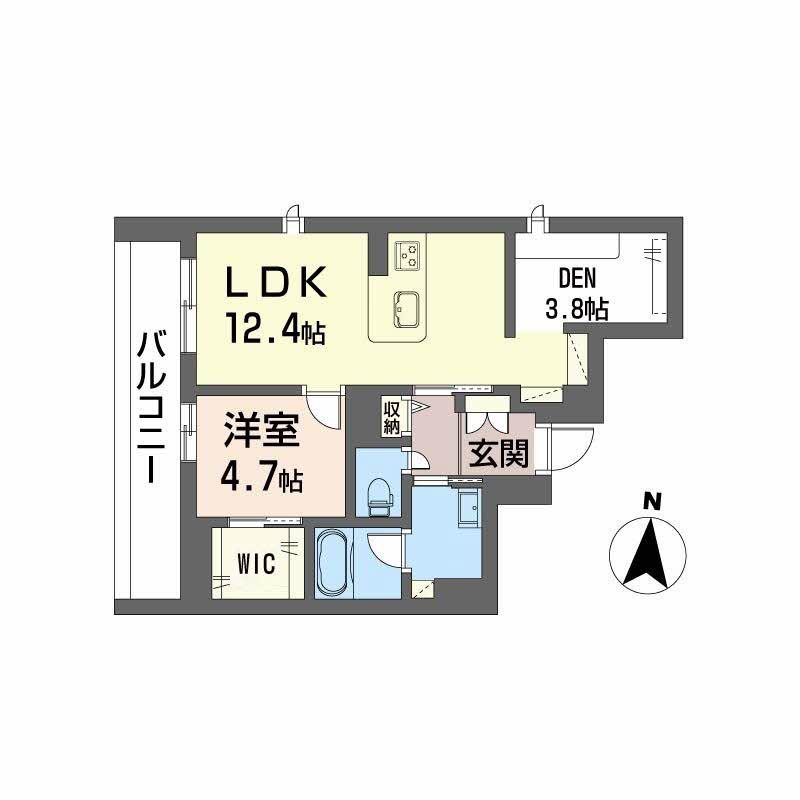 DEUXリジエール(1SLDK/2階)の間取り写真