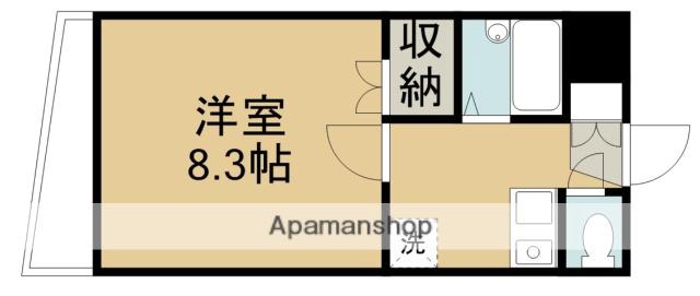 和光ビルⅢ(1K/3階)の間取り写真