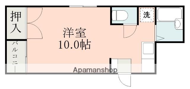 エクセルシオール壱番館(ワンルーム/1階)の間取り写真