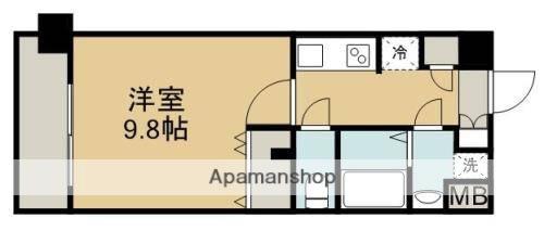 ISM水前寺(1K/5階)の間取り写真