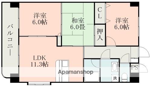 ルミナス(3LDK/5階)の間取り写真