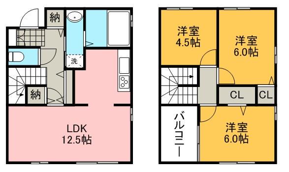 エコハ・まい(3LDK/1階)の間取り写真