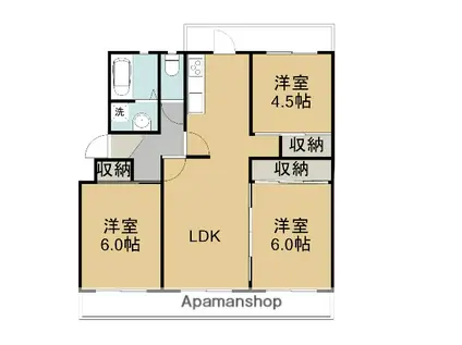 サルヴァトーレ近見(3LDK/5階)の間取り写真