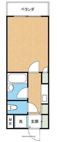 ダイアパレス水前寺第3(1K/7階)の間取り写真