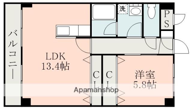 メゾン・ロアジス(1LDK/1階)の間取り写真