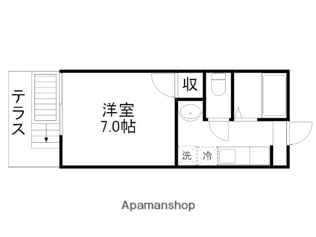 アミィ花園(1K/1階)の間取り写真
