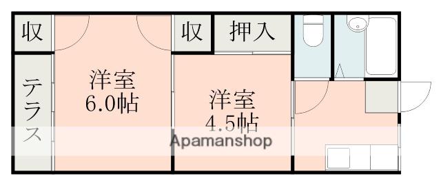 にれのきハイツ(2K/1階)の間取り写真