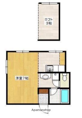 ロイヤルハイツセリーヌ(ワンルーム/1階)の間取り写真