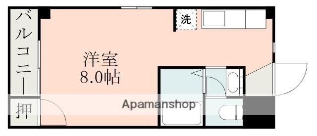 セントラルハイツ(ワンルーム/3階)の間取り写真