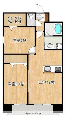 クロノス51新町Ⅵ(2LDK/5階)の間取り写真