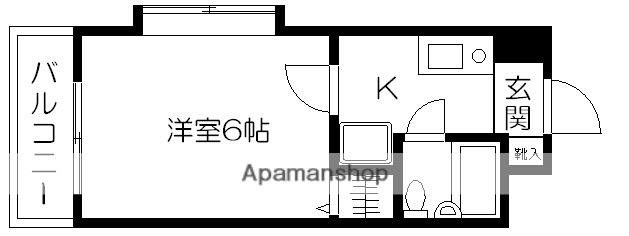 グランピア本荘(1K/7階)の間取り写真