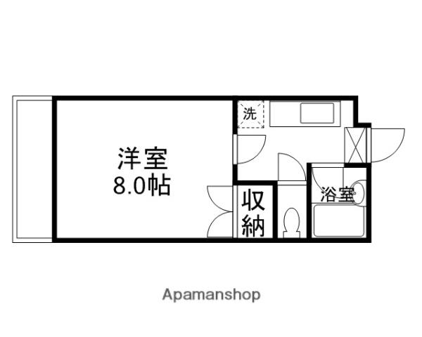 ロフティ花園(1K/3階)の間取り写真