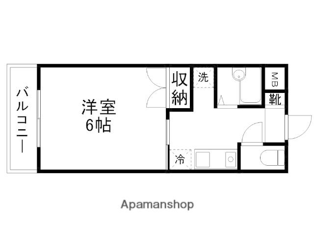 エル花園(1K/1階)の間取り写真