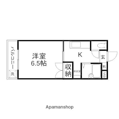 エル花園(1K/3階)の間取り写真
