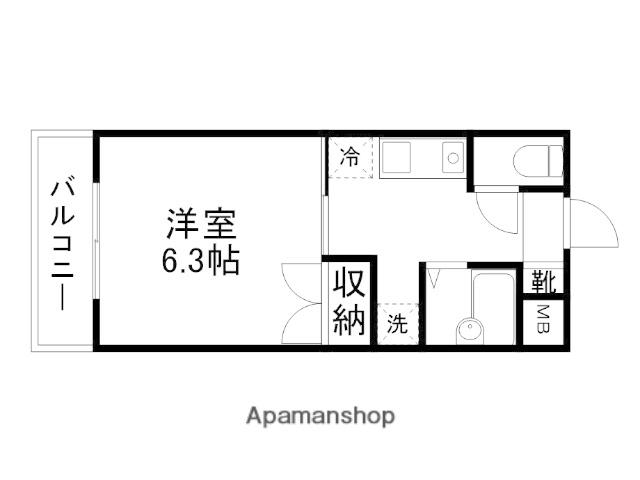 エル花園(1K/2階)の間取り写真