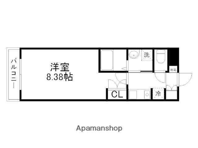 メイン24(1K/2階)の間取り写真