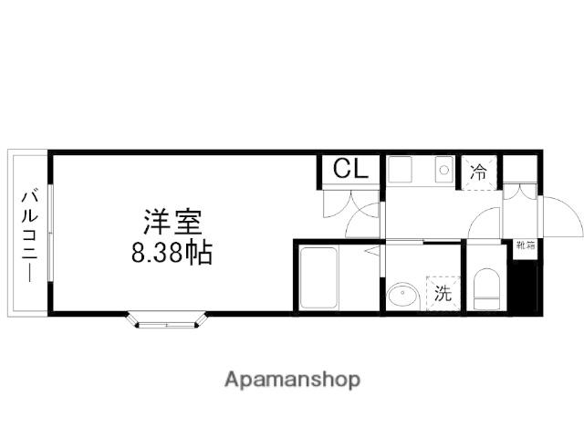 メイン24(1K/2階)の間取り写真