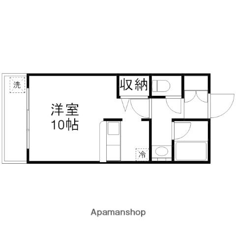 アネックス池田(ワンルーム/2階)の間取り写真