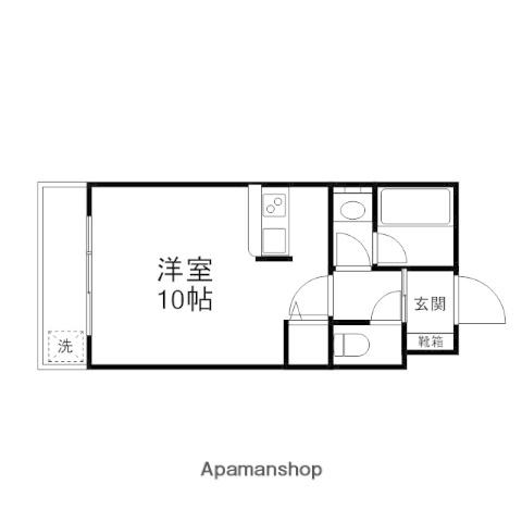 アネックス池田(ワンルーム/1階)の間取り写真