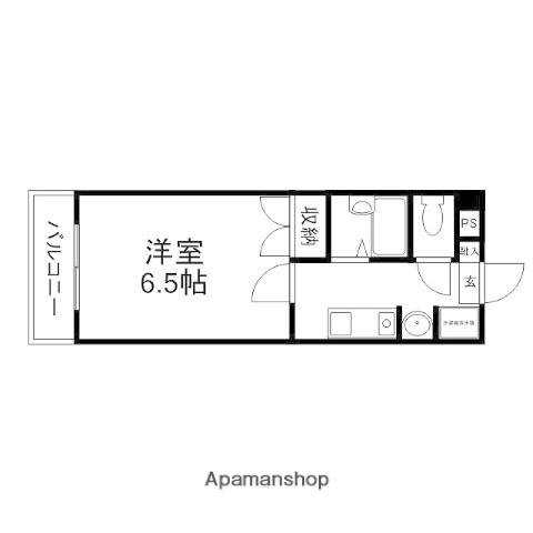 エル上熊本(1K/4階)の間取り写真