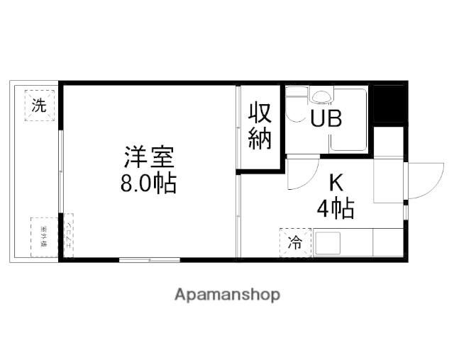 コーポ桐原(1K/3階)の間取り写真