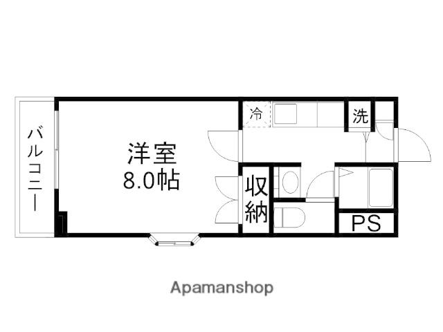 池田マンションB(1K/4階)の間取り写真