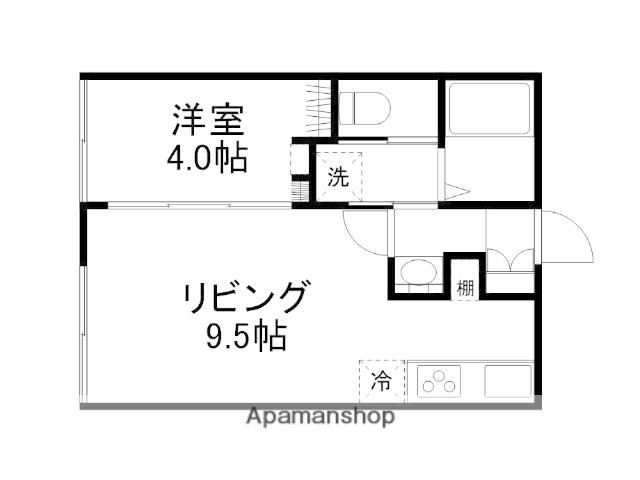アーバンライフ花園(1LDK/1階)の間取り写真
