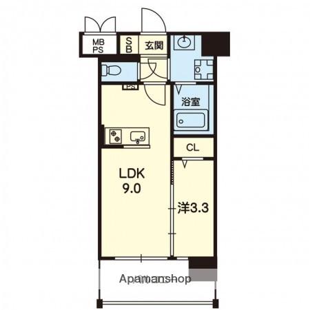 ドノーレ熊本駅東(1LDK/7階)の間取り写真