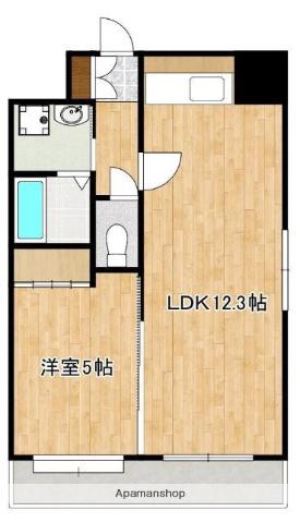アーバングランデ本荘(1LDK/2階)の間取り写真