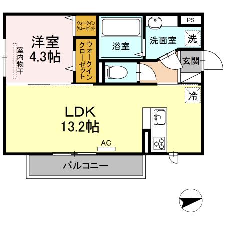 アイ・アイマンションⅡ(1LDK/3階)の間取り写真