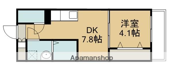 トレステーラ プランドール3(1DK/1階)の間取り写真