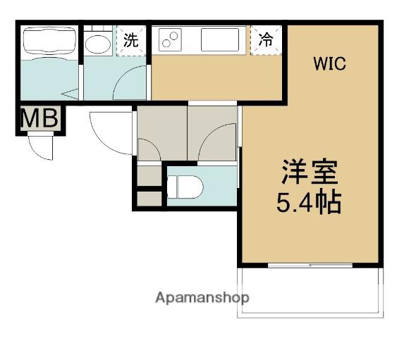 G-STAGE大道(1K/3階)の間取り写真