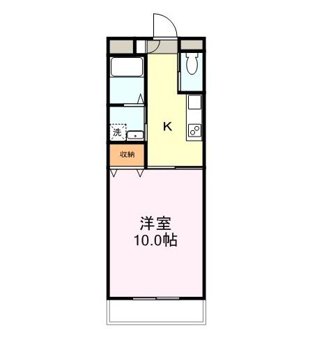 タンネンバウムⅢ(1K/8階)の間取り写真