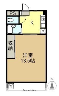 伸晃マンション壱番館(1K/1階)の間取り写真