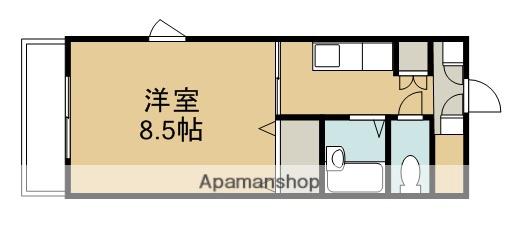 トレステーラ賀来Ⅱ(1K/4階)の間取り写真