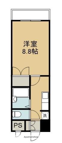 WINDOM賀来(1K/3階)の間取り写真