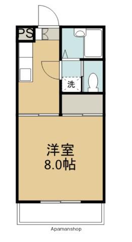 フォレスト10(1K/4階)の間取り写真