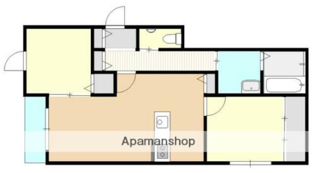 BELLE LEAD中島東(2LDK/2階)の間取り写真