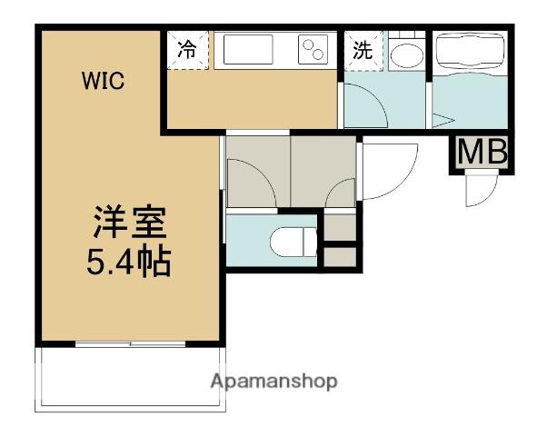 G-STAGE大道(1K/1階)の間取り写真