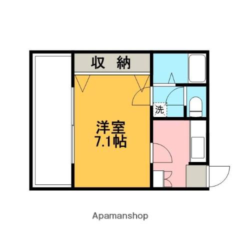 ネクスト元町(1K/1階)の間取り写真